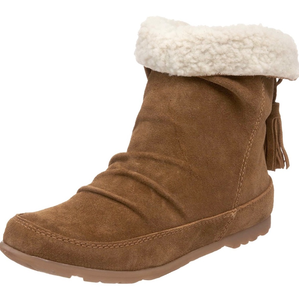 Zigi Tan Suede Boots with Sherpa Lining
